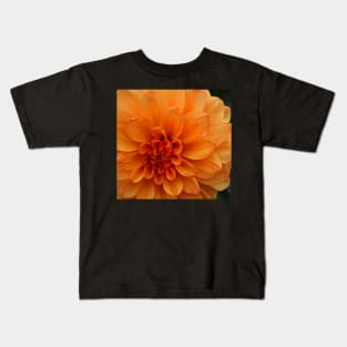 Orange Dahlia Kids T-Shirt